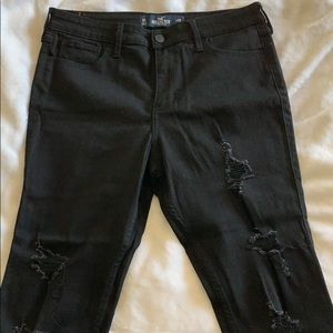 High rise crop skinny jeans